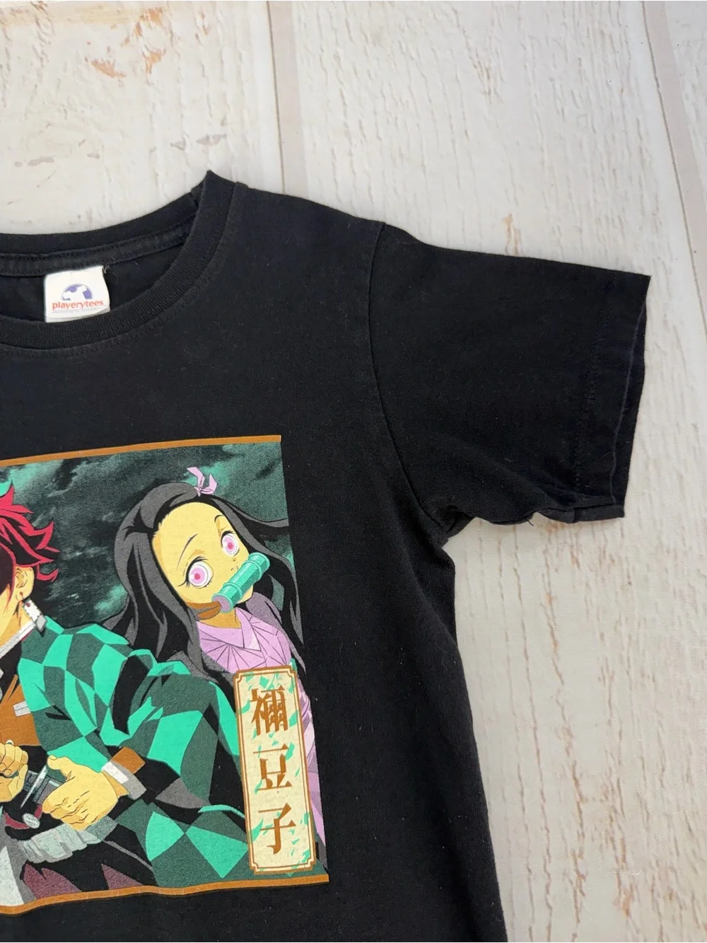 Playerytrees Kids Demon Slayer Graphic T-Shirt Black Size L